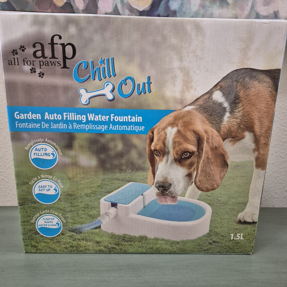 All For Paws Chill Out Dog & Cat Outdoor Auto Filling Water Fountain